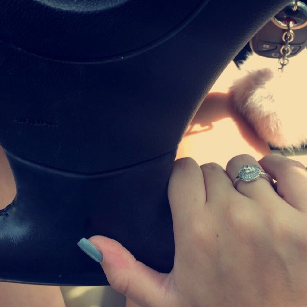 Faux diamond ring